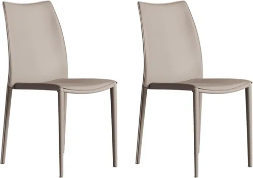Miniatura 16 de Sillas de comedor de cocina, sillas de comedor apilables, silla de comedor tapizada de piel sintética, silla de hospitalidad con respaldo alto
