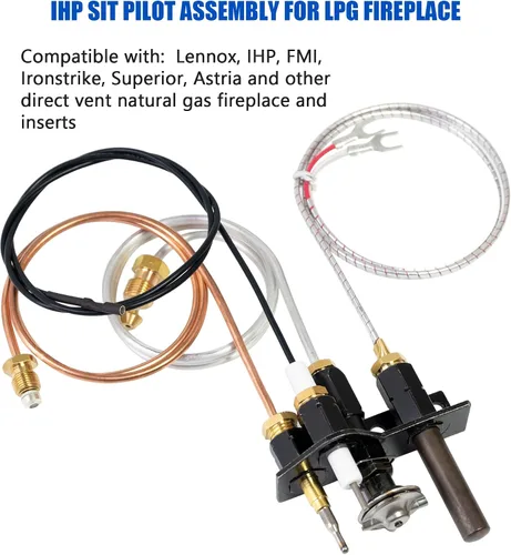 Miniatura 5 de 69L17 Conjunto de Piloto para Chimenea de Gas Natural, Reemplaza 69L1701, 904405, J4117, Reemplazo de Piloto NG SIT para Chimeneas y Estufas IHP
