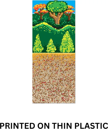 Miniatura 3 de Beistle Telón de fondo Forest de 8 bits