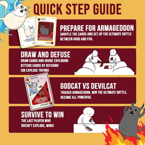 Miniatura 4 de Exploding Kittens Good vs. Evil 2-5 Jugadores - A partir de 7 años - Inspirado en el programa de Netflix - Juego de cartas para fiestas y familia