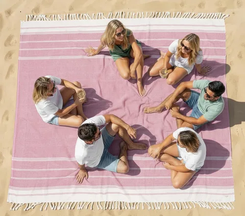 Miniatura 30 de LANE LINEN - Paquete de 4 toallas de playa de gran tamaño, toalla de piscina prelavada, extragrande, de secado rápido y sin arena, toalla de viaje