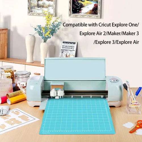 Miniatura 2 de Gwybkq Juego de 6 alfombrillas de corte ligeras, compatibles con Cricut Maker/Explore Air 2/Air/One (12 x 12 pulgadas), almohadillas adhesivas Azul