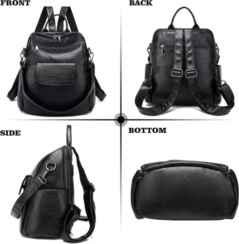 Miniatura 2 de Mochila de moda para mujer, impermeable, bolsa de viaje, bolsa de hombro convertible para mujer