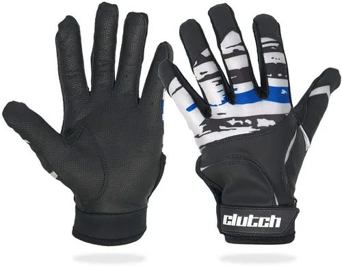 Miniatura 4 de Guantes Clutch Sports Apparel para batear en béisbol y sóftbol con bandera americana, buen agarre y ajuste de dedo, malla de alto rendimiento