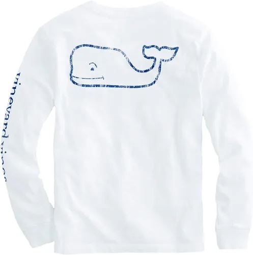Miniatura 2 de vineyard vines Kids' Long Sleeve Vintage Whale Pocket T-Shirt