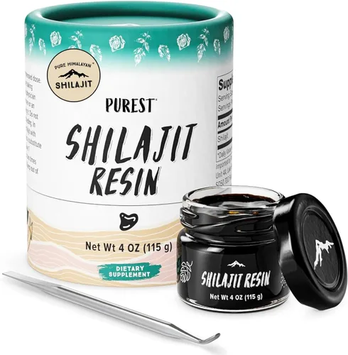 Pure Himalayan Shilajit, High Nutritional Potency, Grade A Shilajit Resin with 85+ Plant-Derived Trace Minerals and Fulvic Acid, Energy & Immune