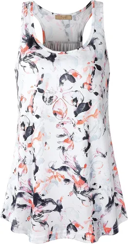 Miniatura 62 de Cestyle - Camiseta sin mangas para mujer, cuello redondo, corte holgado, para entrenamiento