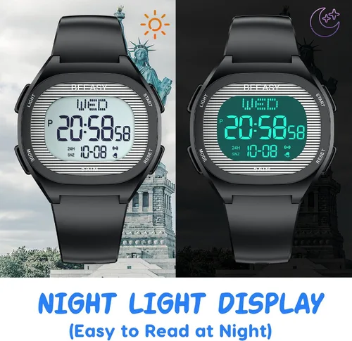 Miniatura 3 de Beeasy Kids Watch for 5-15 Year Old Boys Girls Digital Watch Multifunctional 5ATM Waterproof Alarm Calendar Chronograph LED Wrist Watch for Children