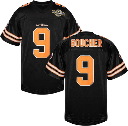 Miniatura 9 de Camiseta de fútbol The Waterboy #9 Bobby Boucher 50 aniversario Mud Dogs Bourbon Bowl Movie Football Jerseys para hombres