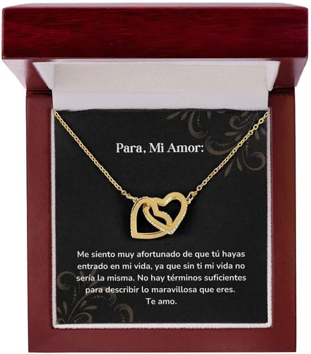 Miniatura 5 de Corazones Entrelazados - Me siento muy afortunado de que has entrado en mi vida