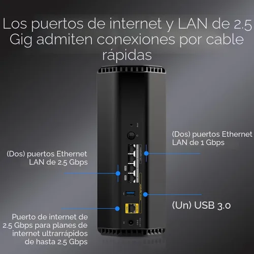 Miniatura 5 de NETGEAR Router WiFi 7 de tres bandas Nighthawk (RS280S): solo enrutador, velocidad inalámbrica BE9200 (hasta 9.2 Gbps) - Cubre hasta 2,500 pies