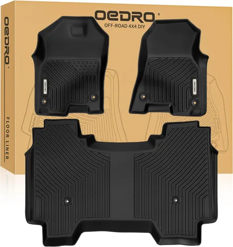 Miniatura 14 de OEDRO Alfombrillas mejoradas para Dodge Ram 1500 Quad Cab 2002-2008, Dodge Ram 2500/3500 Quad Cab 2003-2009, forros de suelo TPE para todo