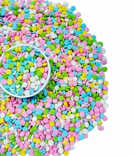 Miniatura 22 de Sentovac Gránulos comestibles de mezcla de unicornio para decorar Gránulos comestibles para cupcakes para tartas, 1 botella de 3.35 onzas / 3.35