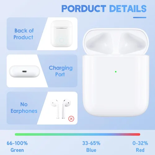 Miniatura 3 de Replacement Charging Case for Airpod 2nd(A2031, A2032) Charging Case, Air pod Charging Case Only with Bluetooth Pairing Sync Button