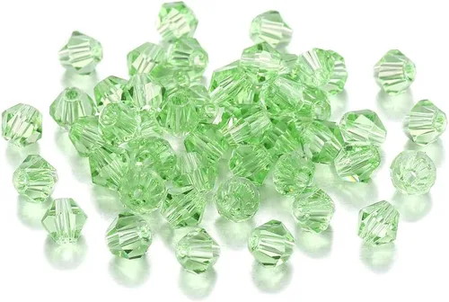 Miniatura 30 de 200 cuentas de cristal de transparencia austriaca, cuentas de vidrio bicona, cuentas espaciadoras sueltas para manualidades, pulseras, aretes