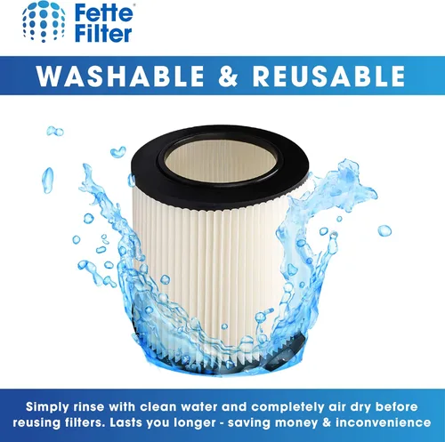 Miniatura 5 de Fette Filter - Filtro de repuesto VF4000 para aspiradora de 5 a 20 galones y más grande, compatible con aspiradoras Ridgid 72947 en seco húmedo de 5