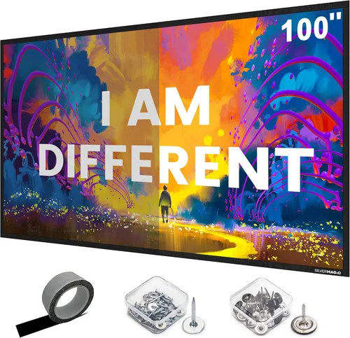 Miniatura 8 de IOLIEO - Pantalla de proyector ALR para montaje en pared estándar, alto contraste, 70% ALR, alto brillo, 2.7X, ganancia, 72 pulgadas, pantalla gris
