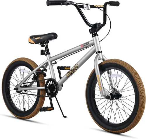 Miniatura 14 de vollsch Bicicletas BMX Freestyle de 18 y 20 pulgadas para adolescentes de 6 a 15 años de edad, niños, niñas, principiantes con palanca, varios