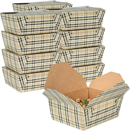 Miniatura 62 de Restaurantware Bio Tek - Cajas para llevar de 30 onzas, 200 loncheras para llevar, cierre de tabulación, resistentes al calor, desechables, de papel
