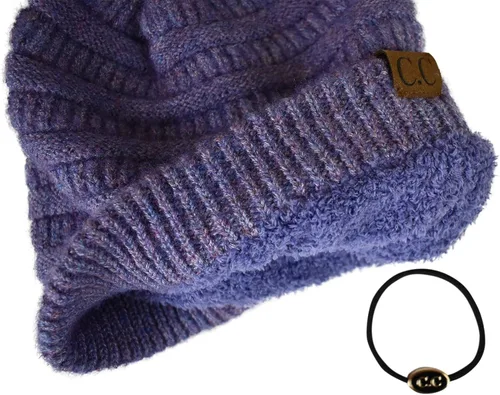 Miniatura 482 de C.C Trendy Warm Chunky Soft Stretch Cable Knit Beanie
