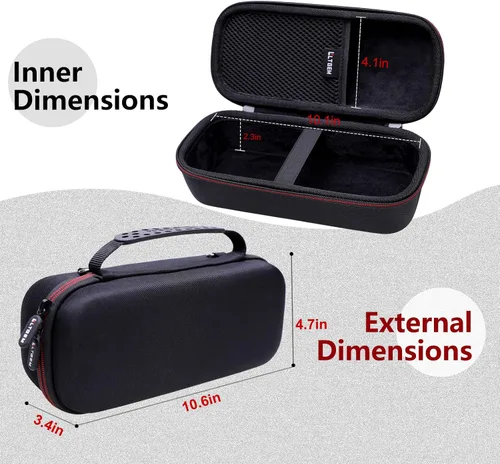 Miniatura 3 de LTGEM - Funda rígida compatible con Bose SoundLink Flex 2ª generación/SoundLink Flex altavoz portátil Bluetooth, negro (solo funda)
