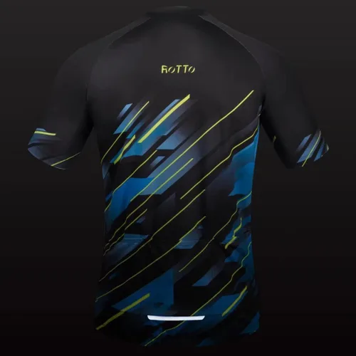 Miniatura 7 de ROTTO Camiseta de ciclismo para hombre, manga corta, para ciclismo