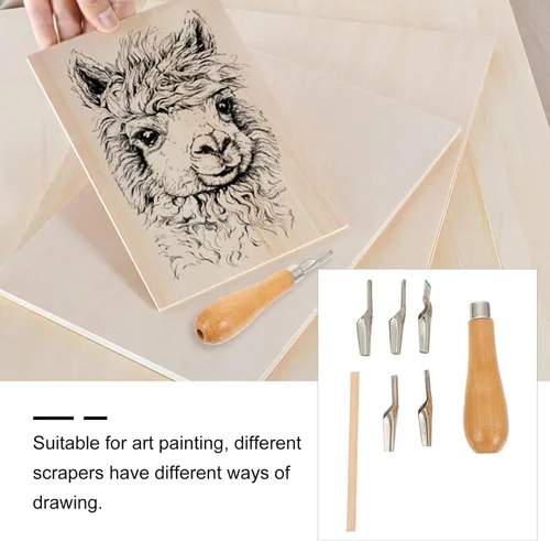 Miniatura 8 de EXCEART Juego ergonómico ideal para pintar espátulas artísticas, suministros de pintura al óleo, espátula de dibujo