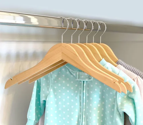 Miniatura 3 de Perchas para niños (madera natural, perchas para bebés/niños pequeños NB-4T)