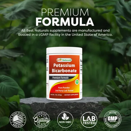 Miniatura 5 de Best Naturals Bicarbonato de potasio puro 1 LB en polvo