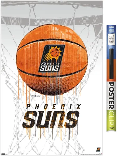 Miniatura 14 de Trends International NBA Phoenix Suns - Póster de pared de Drip Basketball 21, 22.375 x 34 pulgadas, versión enmarcada en negro Versión con marco