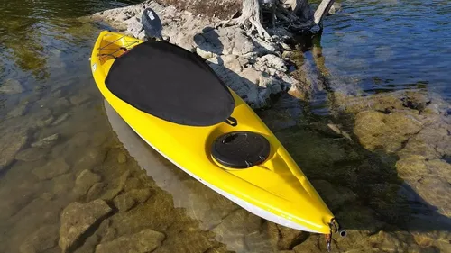 Miniatura 2 de Kayak Cockpit Cover UV60+ 420D Oxford ajustable canoa a prueba de polvo e impermeable cubierta de asiento
