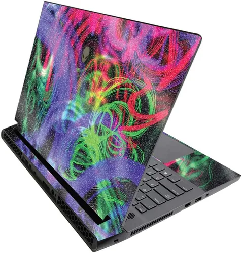 Miniatura 233 de MightySkins - Skin brillante con purpurina para Alienware M17 R3 (2020) y M17 R4 (2021) - Diversión de los años 90 Acabado duradero con purpurina