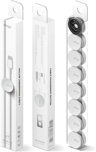 Miniatura 8 de elago Botones de gestión de cables: organizadores de escritorio, accesorios de escritorio, clips para cables, organizador de cables, oficina