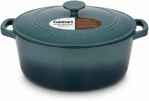 Miniatura 13 de Cuisinart Chef's Classic - Cacerola cubierta de hierro fundido esmaltado, redonda (Rojo Cardinal, 5 cuartos)