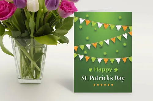Miniatura 5 de Stonehouse Collection Surtido de tarjetas de felicitación del día de San Patricio, tarjetas irlandesas de la suerte, trébol, duende, decoraciones