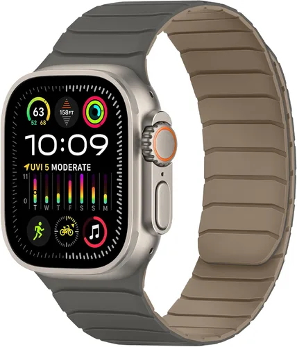 Miniatura 21 de Tasikar Bandas Magnéticas Compatibles con Apple Watch 42mm (Serie 11/Serie 10) 41mm 40mm 38mm, Correa de Reemplazo de Silicona Suave para iWatch SE