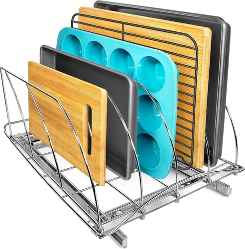 Miniatura 8 de Lynk Professional® - Organizador de tabla de cortar, bandeja para galletas y bandeja para hornear extraíble – Garantía limitada de por vida