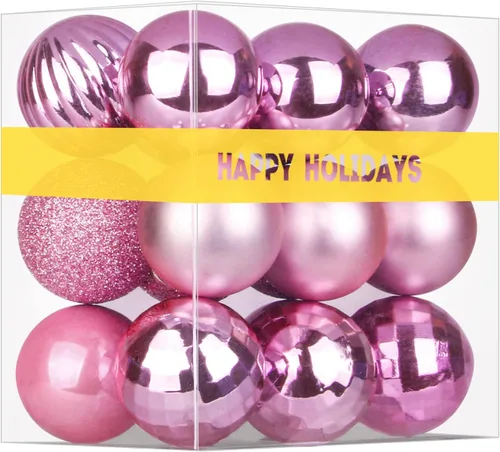 Miniatura 76 de Bolas de Navidad Grandes de 3.2" en Azul Bebé - Adornos para Árbol de Navidad, Bolas Colgantes Inastillables para Cumpleaños, Halloween, Boda