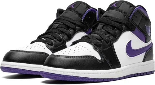 Miniatura 2 de Little Kid's Jordan 1 Mid BlackDark Iris-White (640734 095)