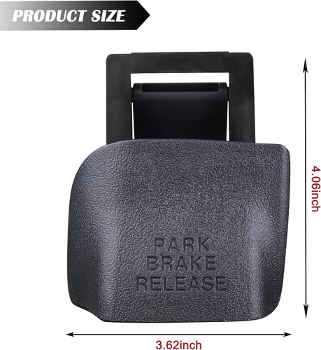 Miniatura 4 de TQPONLY 74934 Manija para Liberar Freno de Estacionamiento (Gris Niebla) Compatible con Dodge Ram 1500 2500 3500 de 1998 a 2002 Reemplaza RU38RC8AA