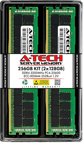 Miniatura 57 de A-Tech 4GB DDR4 2133MHz PC4-17000 ECC RDIMM 1Rx8 Single Rank 1.2V ECC Registered DIMM de 288 pines Módulo de actualización de memoria RAM