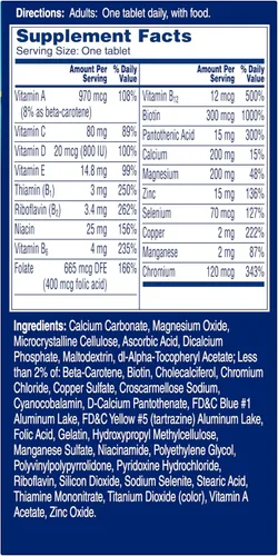 Miniatura 9 de One A Day Multivitamínico Pro Edge para hombre, suplemento con vitamina A, C, D, E y zinc para apoyo a la salud inmunológica y magnesio para una