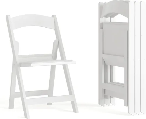 Miniatura 15 de Flash Furniture Hercules Tucker - Silla plegable de resina negra comercial, ligera, asiento extraíble acolchado de vinilo, para uso en interiores