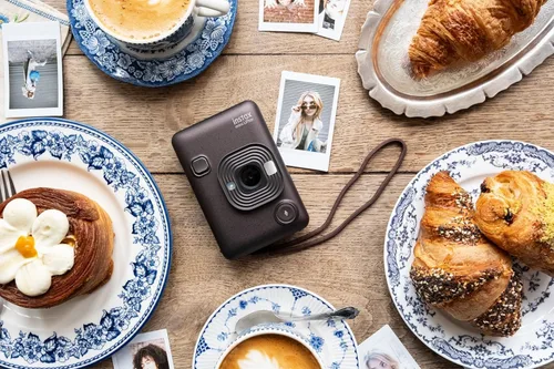 Miniatura 9 de Fujifilm Mini cámara instantánea híbrida LiPlay con mini película (bronce profundo, con 20 hojas de película)