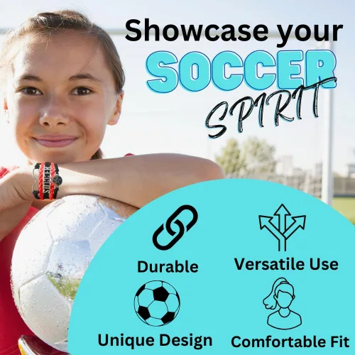 Miniatura 23 de Sportybella - Pulsera de fútbol ajustable, regalo para jugadores
