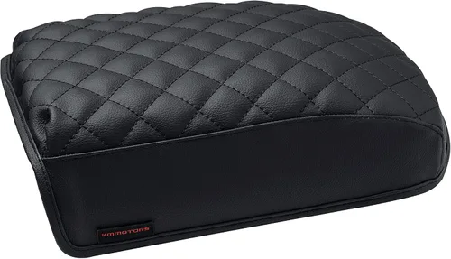 Miniatura 7 de KMMOTORS Telluride - Funda para consola, cojín para reposabrazos, piel vegana, protector de tapa de consola, antiarañazos (negro)