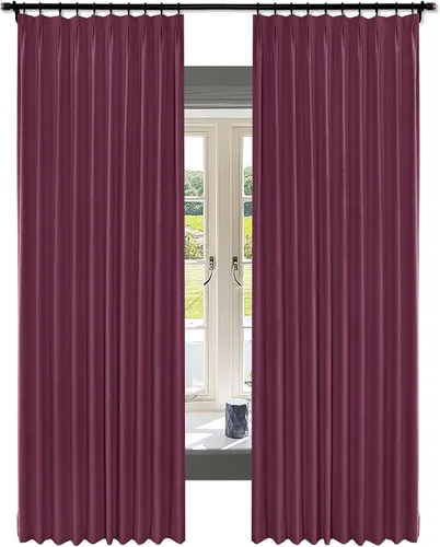 Miniatura 20 de Fcosie Juego de 2 paneles de cortinas opacas extralargas de 120 pulgadas de largo, cortinas de doble capa para oscurecer la habitación, paneles