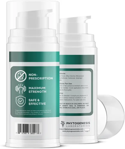 Miniatura 2 de Phytogenesis DIM 90 - Suplemento dim de máxima fuerza gel tópico - 90 mg de diindolilmetano natural (DIM) por porción - Soporte hormonal, cognitivo