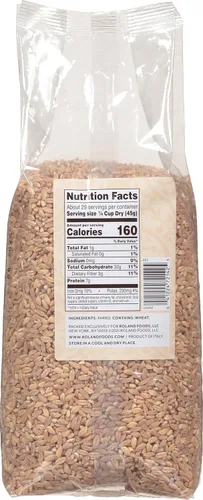 Miniatura 2 de Roland Foods Farro italiano perlado, alimento importado especializado, bolsa de 47.9 onzas, paquete de 1