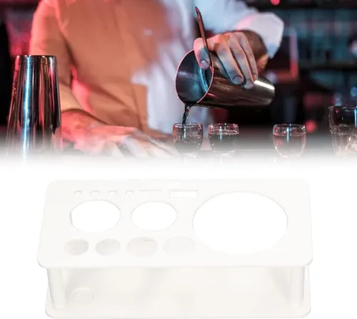 Miniatura 3 de TOPINCN Kit de coctelera para barman de plástico, ahorro de espacio, organiza almacenamiento, soporte para herramientas de bartender, barra
